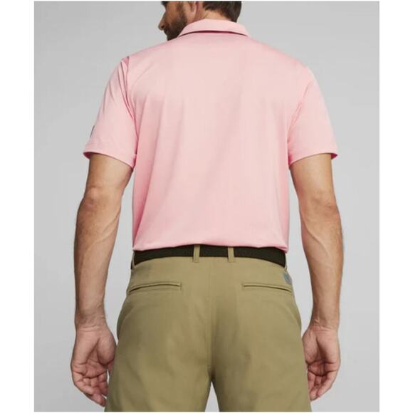 Puma Men's Peach Smoothie MATTR Bridges Polo Shirt Size S - Picture 2 of 8